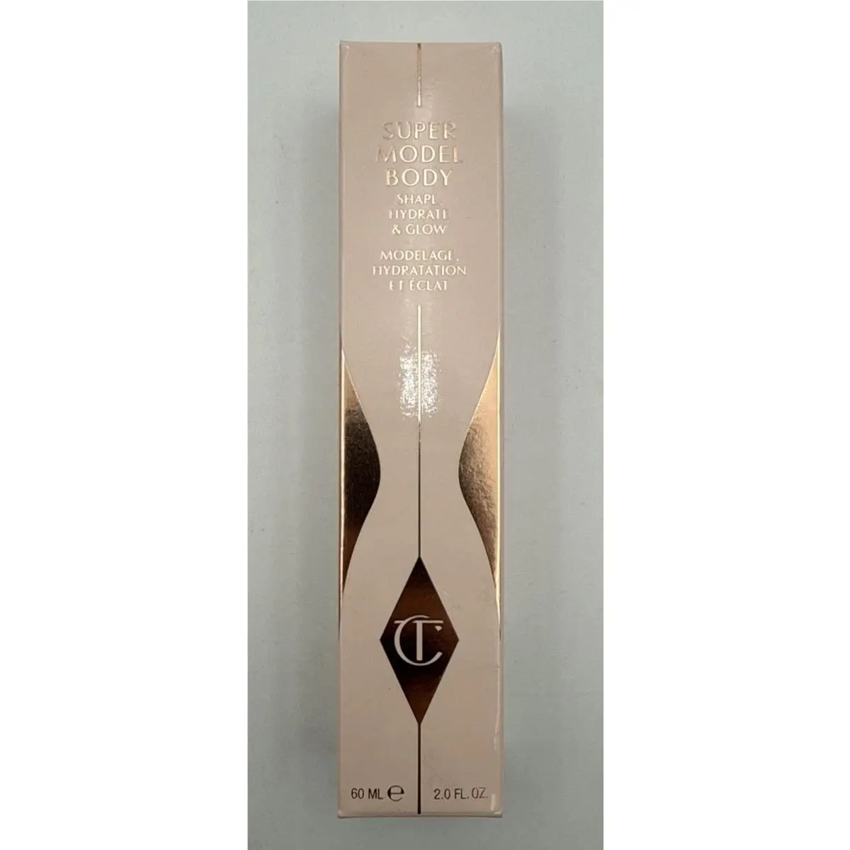 Charlotte Tilbury Super Model Body Slimmer Shimmer Shape Hydrate Glow 2 Oz