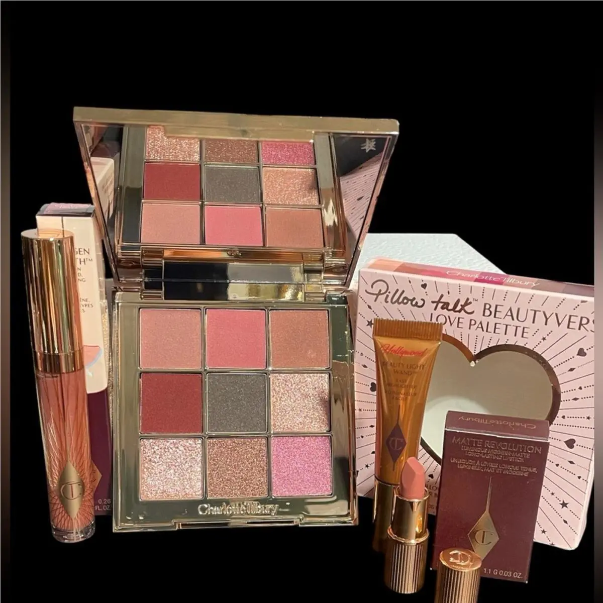 Charlotte Tilbury Bundle Beauty Palette and Lip 4 Piece Set