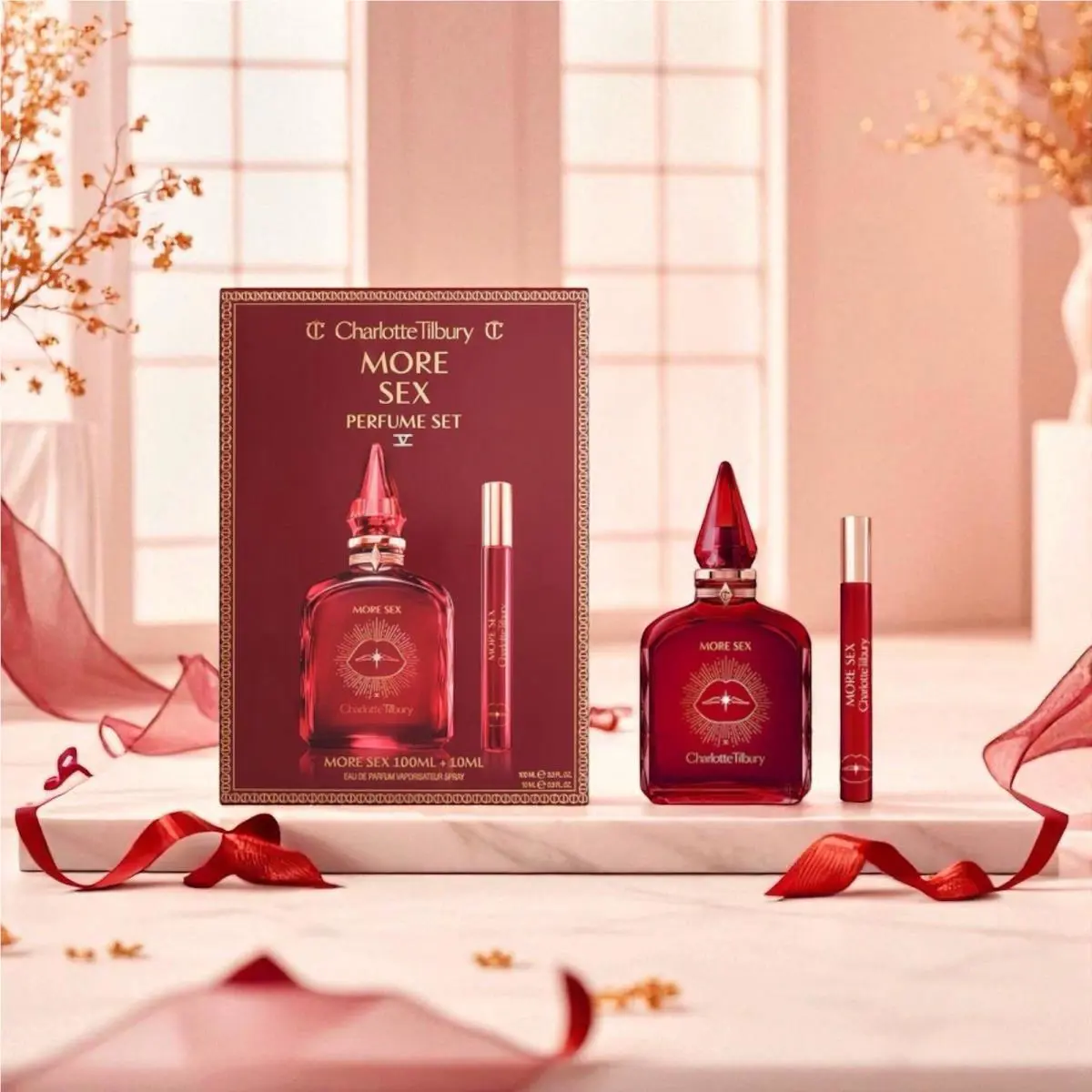 Charlotte Tilbury More Sex Perfume Set 100 Ml and 10 Ml