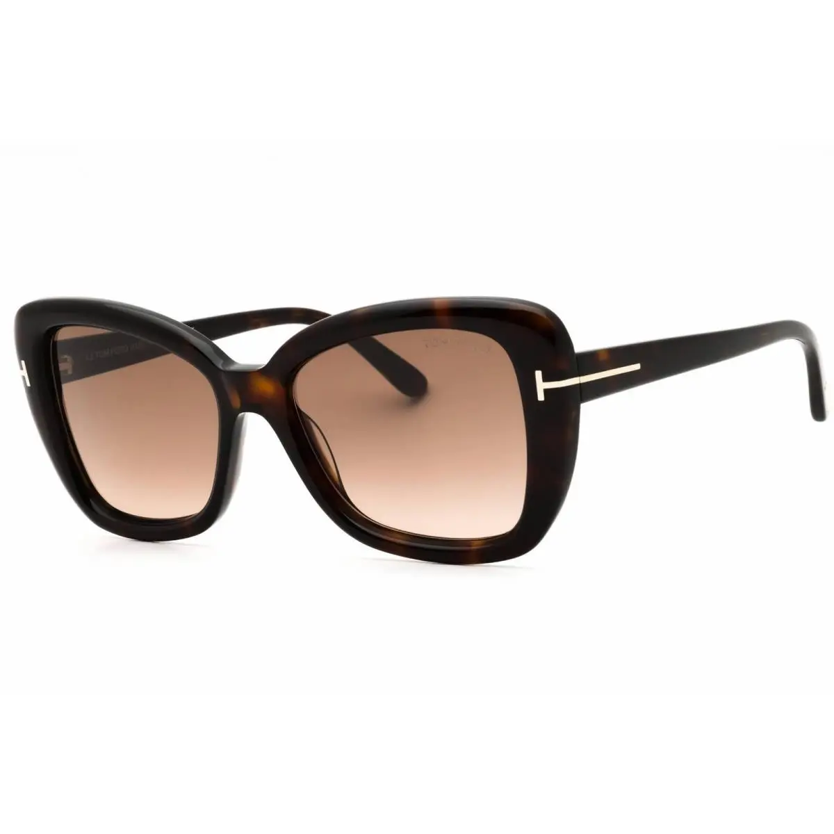 Unisex Sunglasses Cat Eye Shape Dark Havana Full Rim Frame FT1008 52F by Tom Ford