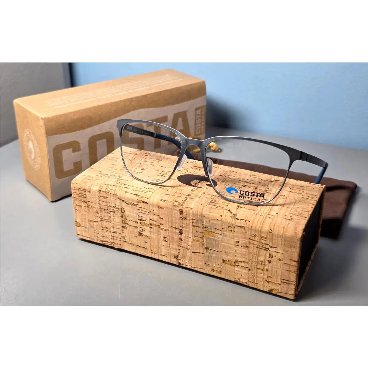 Costa Del Mar Eyeglasses 06A3010 30100154 54-16-145 Weathered Gunmetal Demo Lens