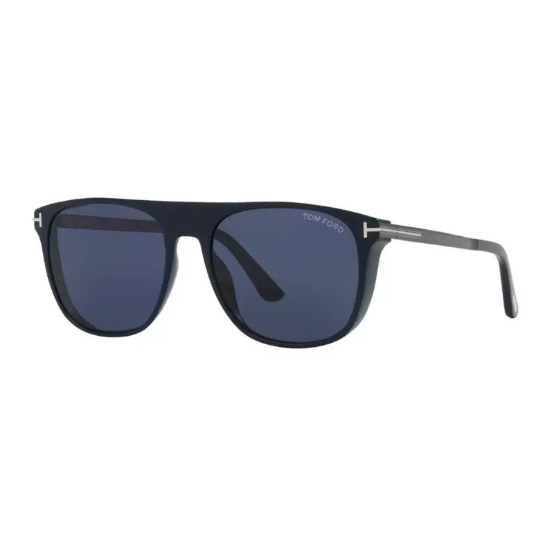 Tom Ford LIONEL-02 FT1105 90V Sunglasses Blue Frame Blue Lenses 55mm