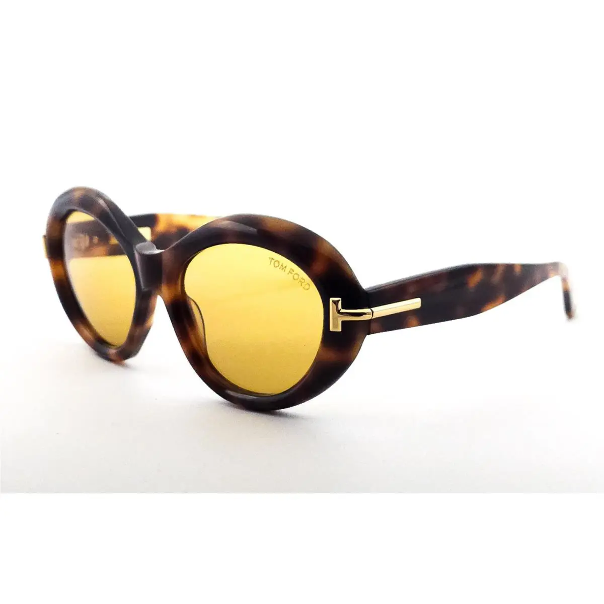 Tom Ford TF 1328 Icon Collection Sunglasses 53E Havana/amber Lenses 55