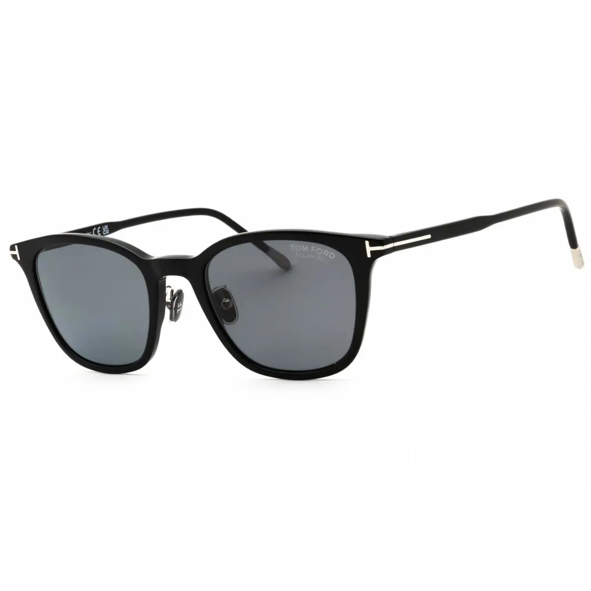Tom Ford FT0956-D 01D Sunglasses Black Frame Smoke Polarized Lenses 52 Mm