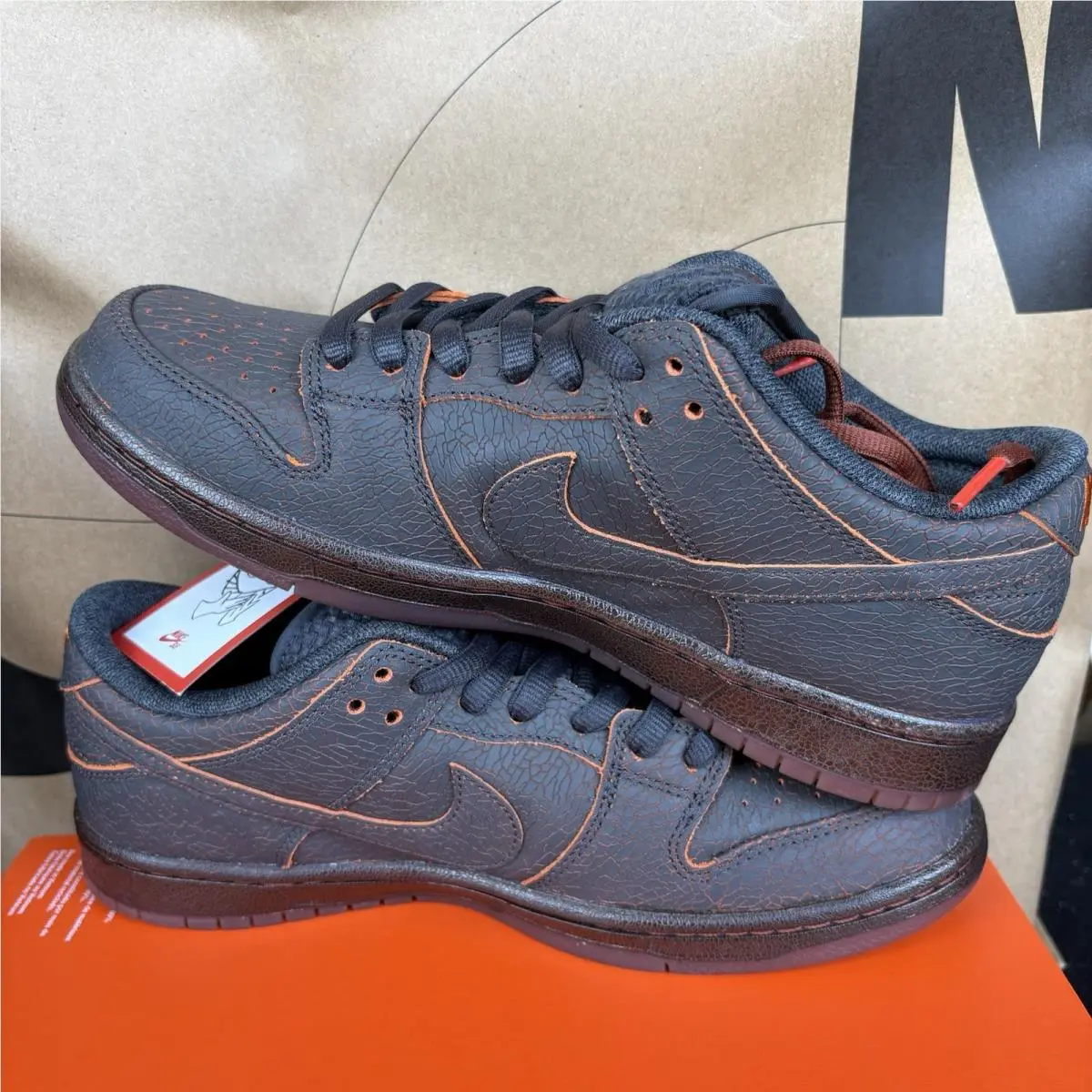 Nike shoes - Nike SB Dunk Low Pro PRM - HV1668-001 - Dk Smoke Grey, Campfire Orange 1