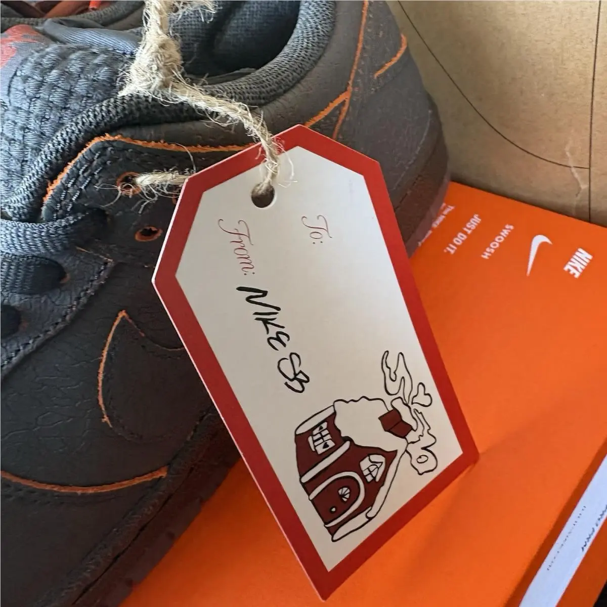 Nike shoes - Nike SB Dunk Low Pro PRM - HV1668-001 - Dk Smoke Grey, Campfire Orange 3