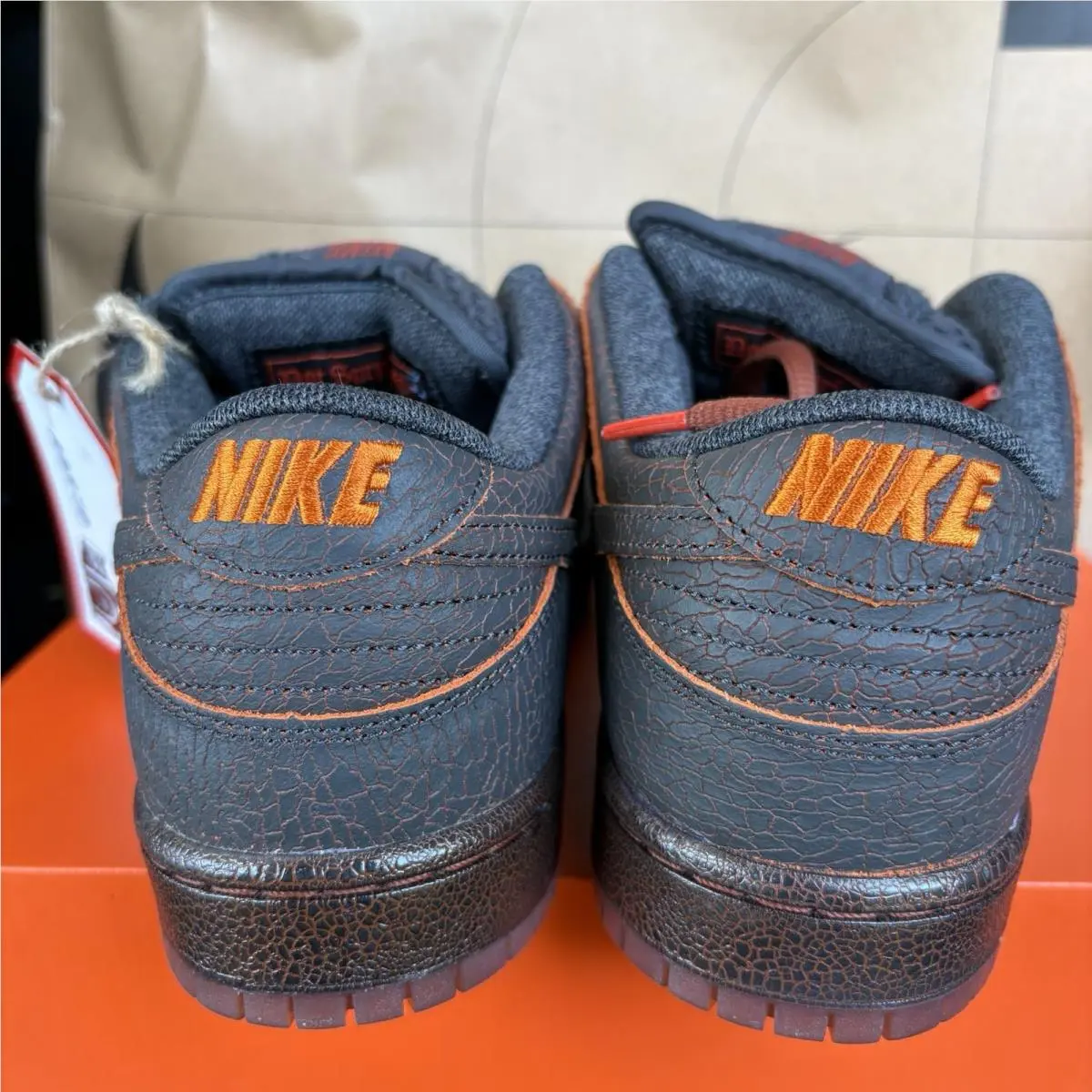 Nike shoes - Nike SB Dunk Low Pro PRM - HV1668-001 - Dk Smoke Grey, Campfire Orange 5