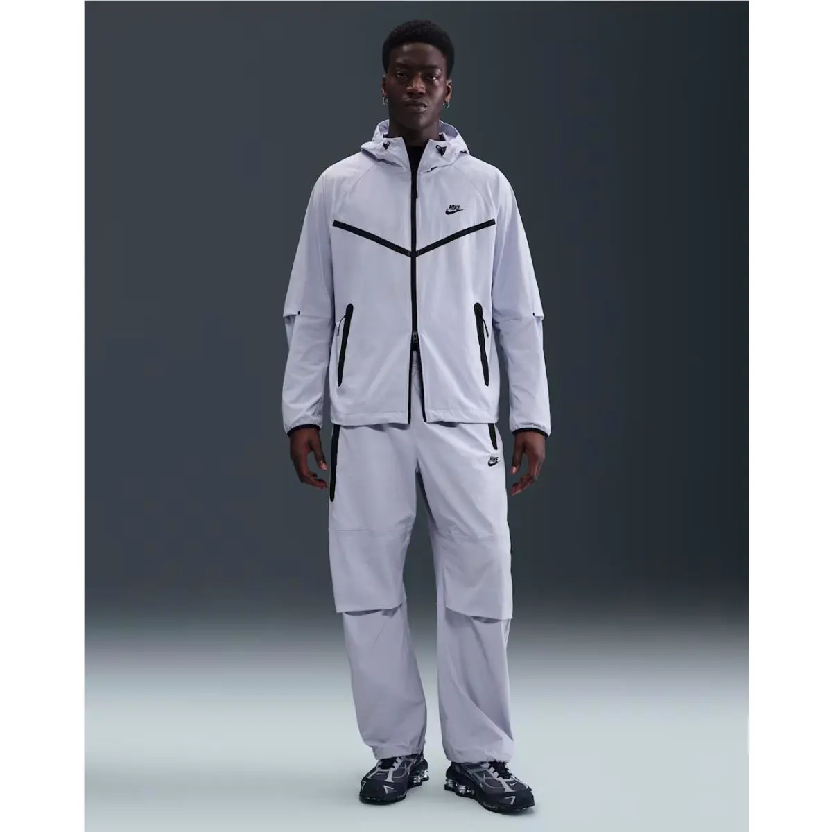 Nike clothing - Nike Tech Dri-FIT Woven Pants and Jacket - Blue, Manufacturer: Ghost/Ghost/Black 14