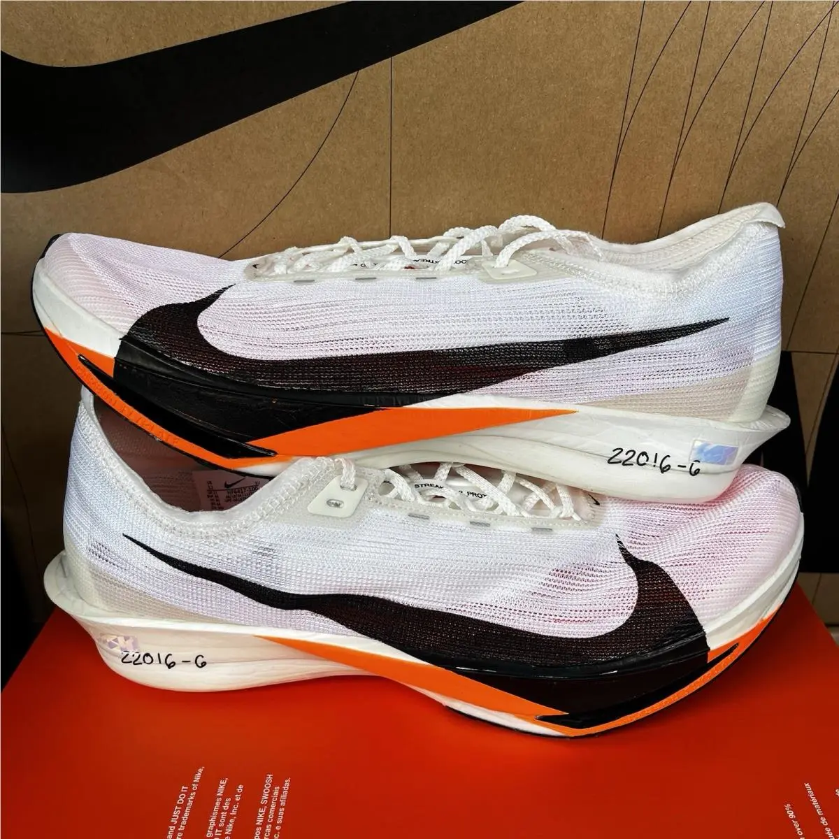Nike shoes - Nike ZoomX Streakfly 2 - ZoomX Streakfly - HF6417-100 - Ivory, Manufacturer: Sail/Total Orange/White/Black 0