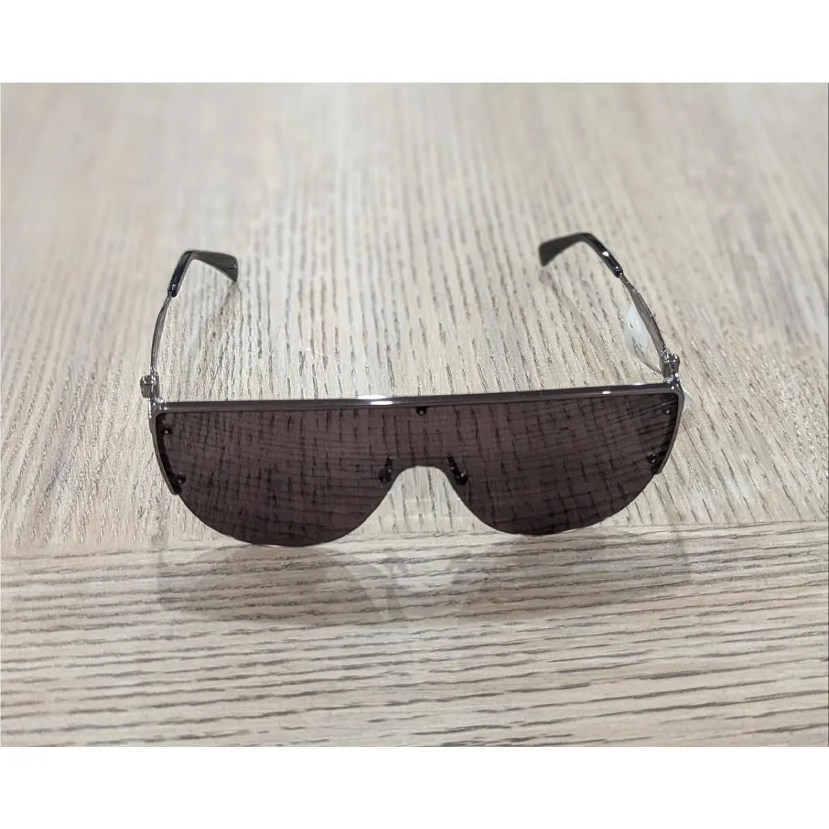Mens Alexander Mcqueen Floating Skull Metal 99mm Mask Sunglasses Black