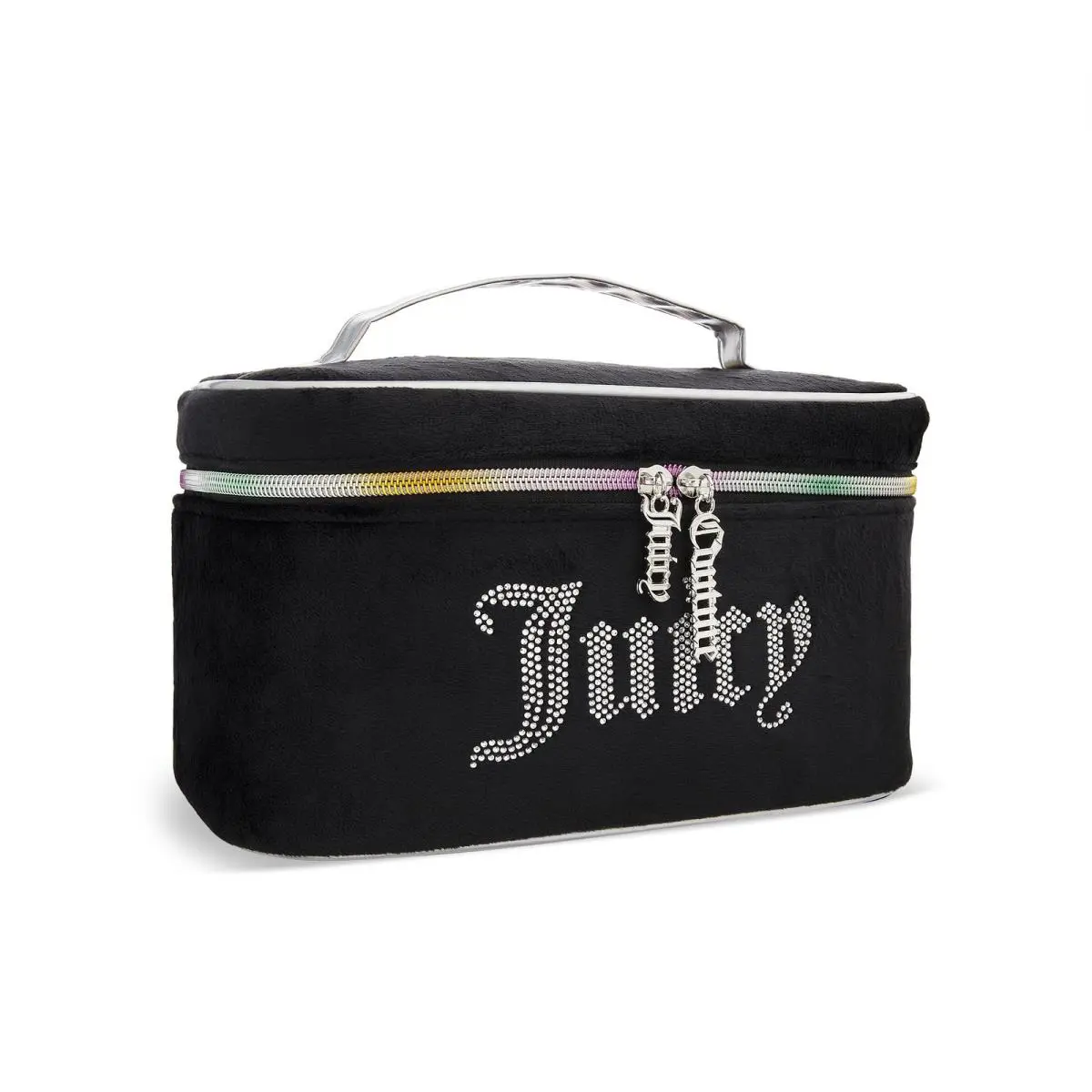 Juicy Couture Black Rainbow Makeup Bag Cosmetics Organizer Travel Essentials