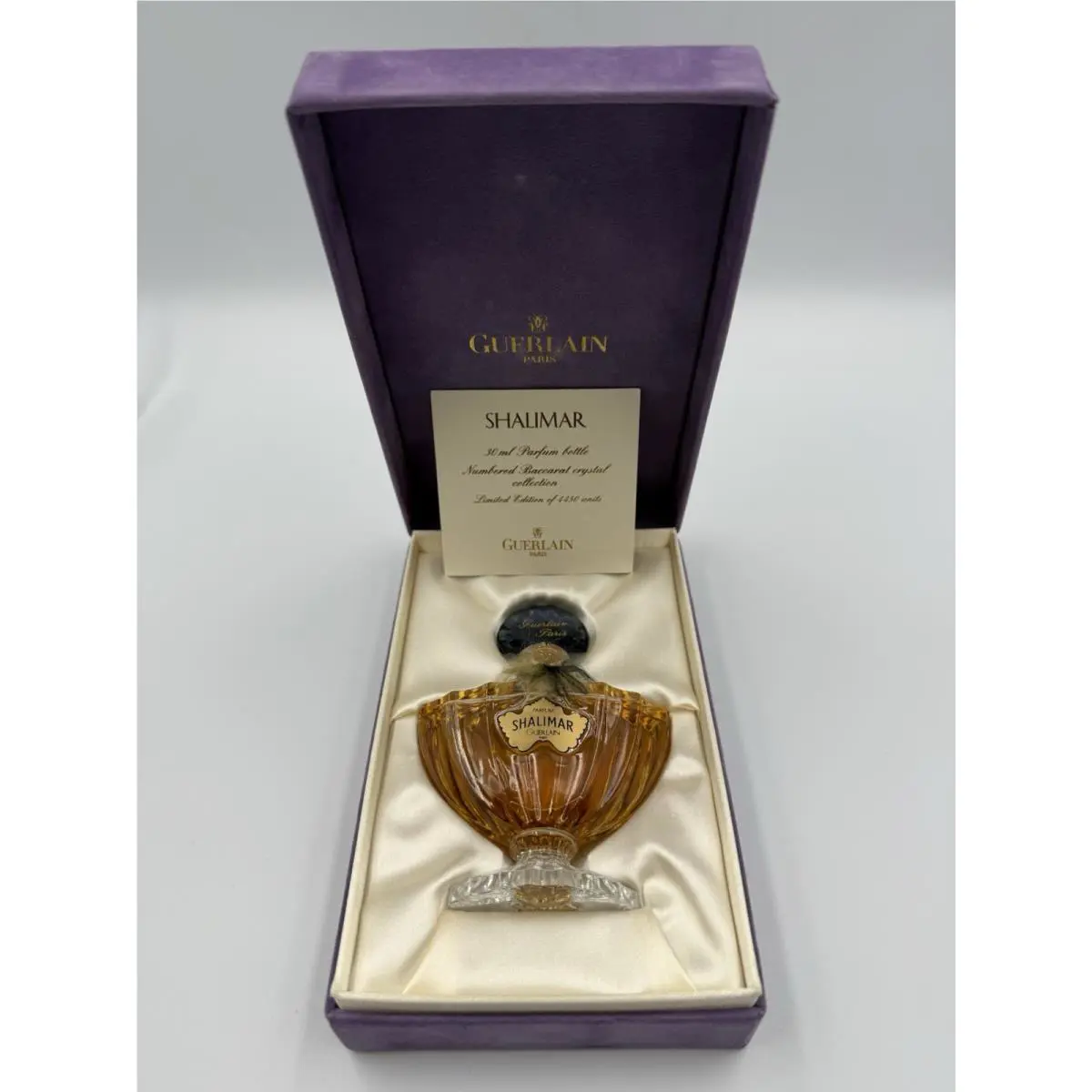 Guerlain Shalimar Baccarat Crystal Perfume 1 oz Limited Edition