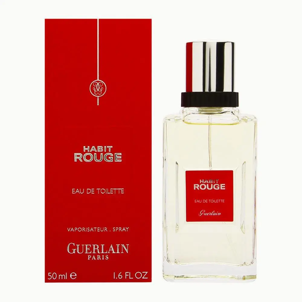 Habit Rouge by Guerlain 50 Ml/ 1.6 oz Eau de Toilette Spray