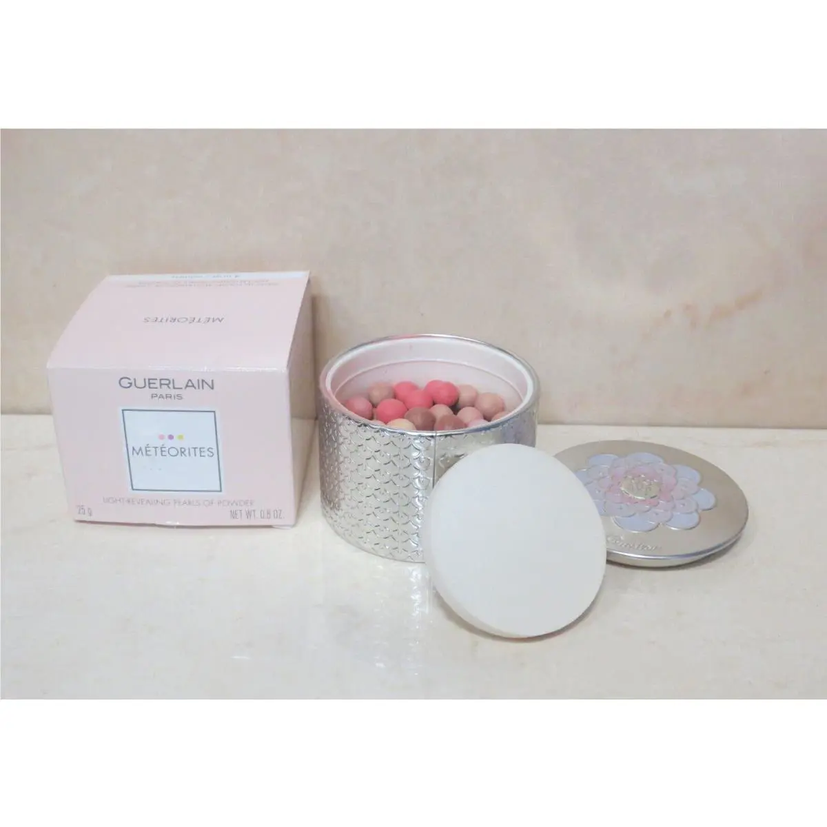 Guerlain Meteorites Light-revealing Pearls OF Powder 4 Golden 0.8OZ Boxed