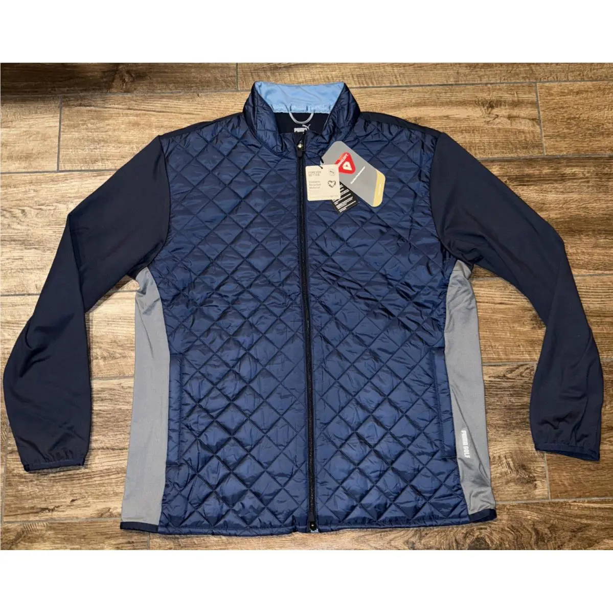 Puma clothing - Puma Water Repellent Athletic Casual Jacket - 621525-02 621525 02 621525 - Blue (UPC: 196856932821) 1