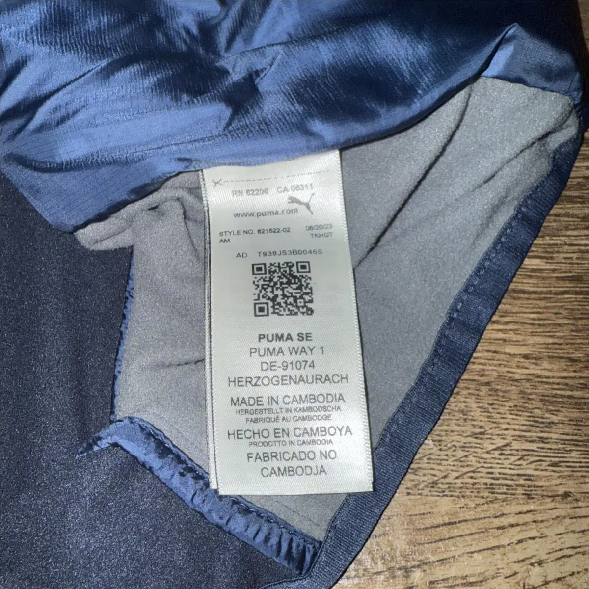 Puma clothing - Puma Water Repellent Athletic Casual Jacket - 621525-02 621525 02 621525 - Blue (UPC: 196856932821) 5