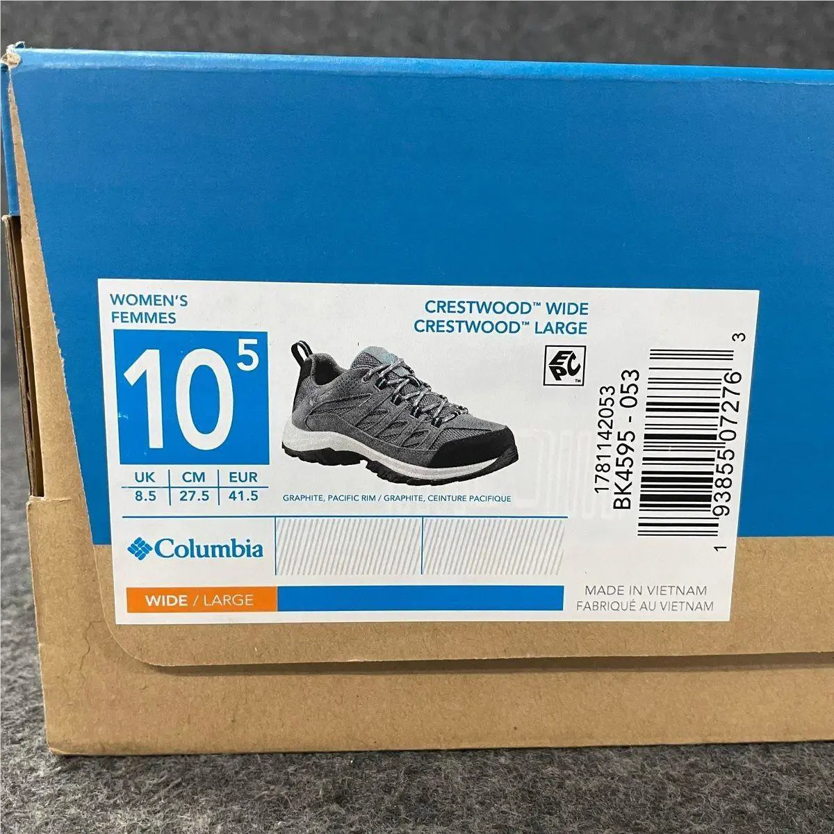 Columbia shoes - VS175666 - vs-175666 - Gray (UPC: 193855072763) 3
