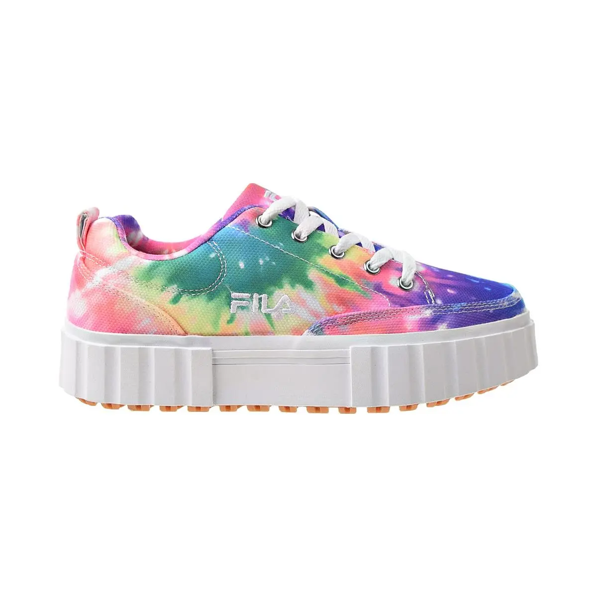 Fila Sandblast Low Tie Dye Women`s Shoes Multi Color-white 5CM00970-775