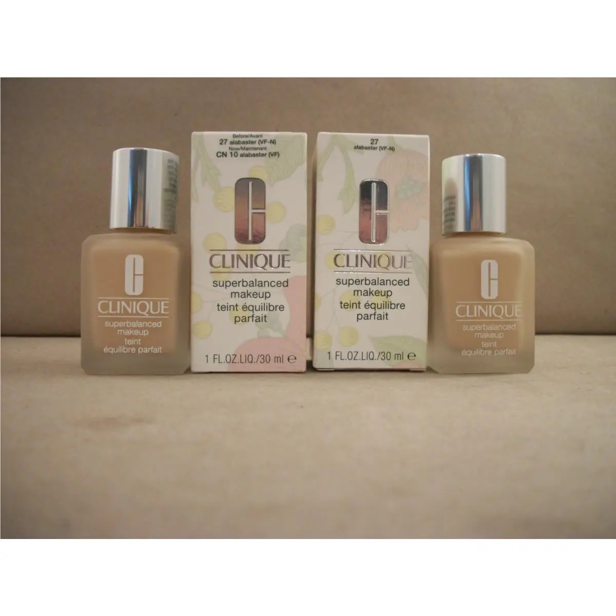 2 Clinique Superbalanced Makeup - 27 Vf-n CN 10 27 N Alabaster - 1oz