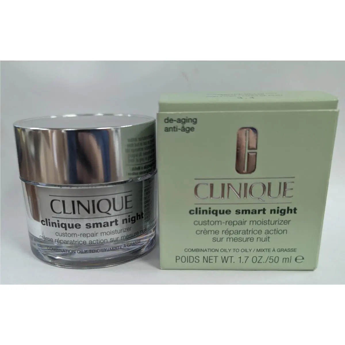 Clinique Smartnight Custom-repair Moisturizer 3 4 Combination Oily to Oily 1.7oz