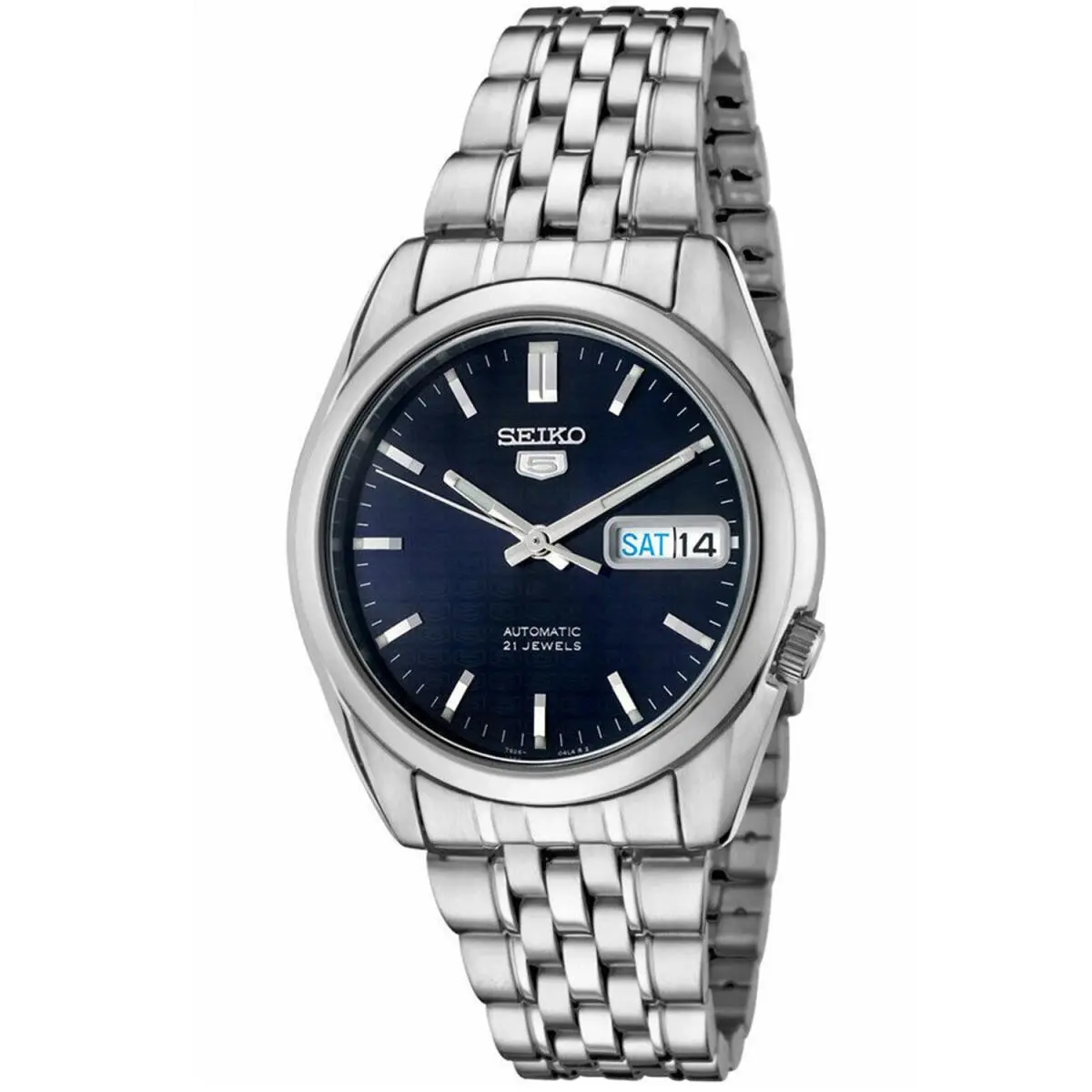 Seiko Men`s Seiko 5 Blue Dial Watch - SNK357K1