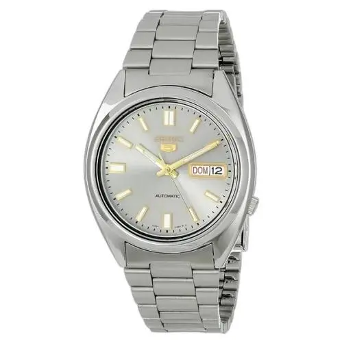 Seiko 5 Automatic SNXS75 SNXS75K1 Day Date Steel 21 Jewels Watch