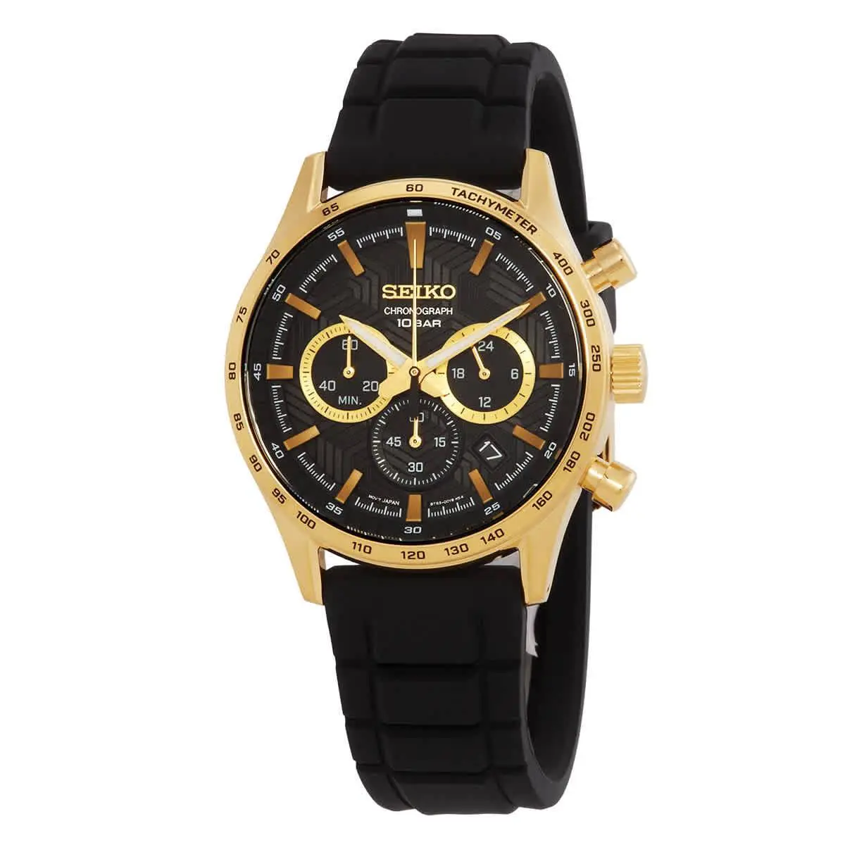 Chronograph Quartz Black Dial Men`s Watch SSB446P1 by Seiko