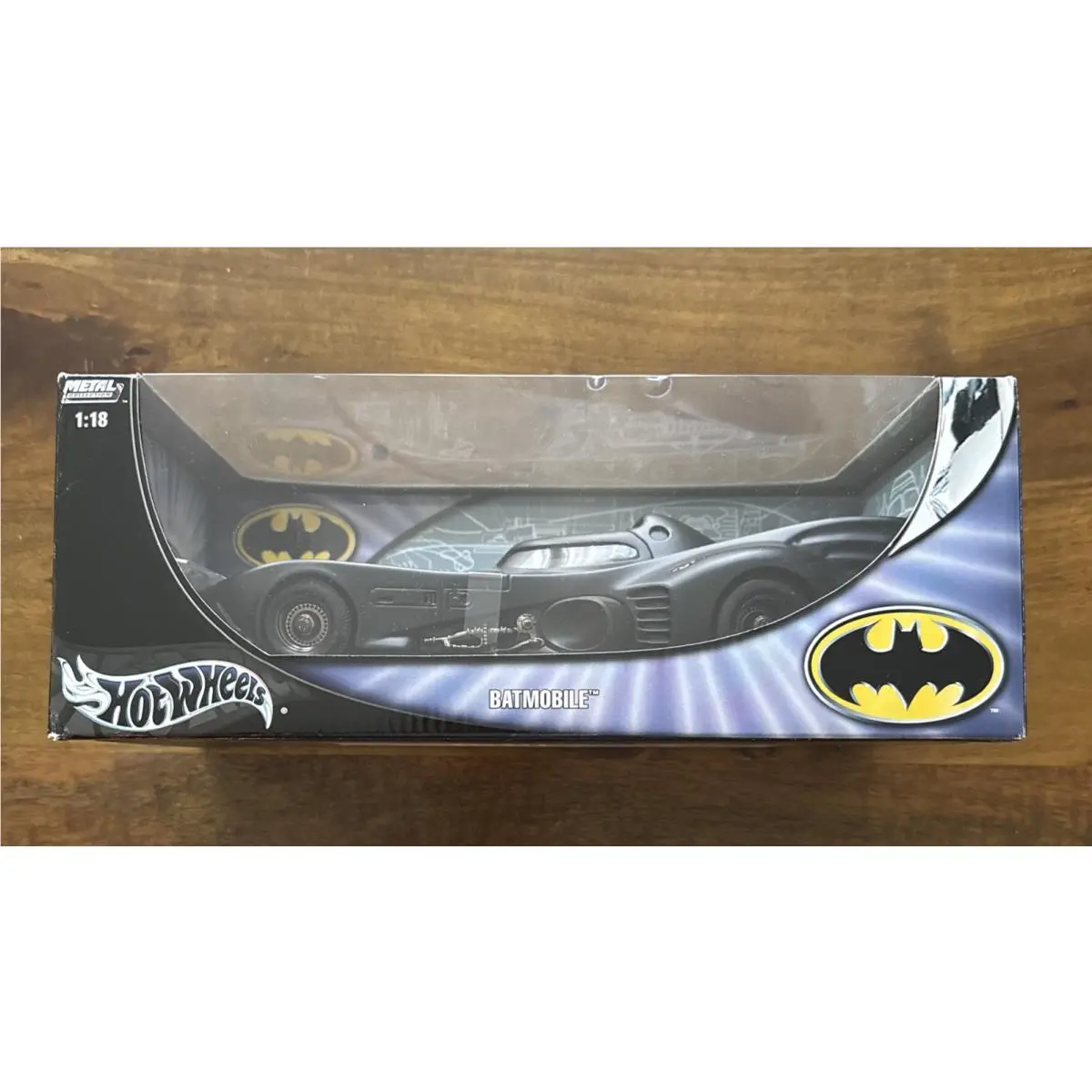 2003 Hot Wheels Batmobile 1989 Batman Michael Keaton Metal Collection 1:18