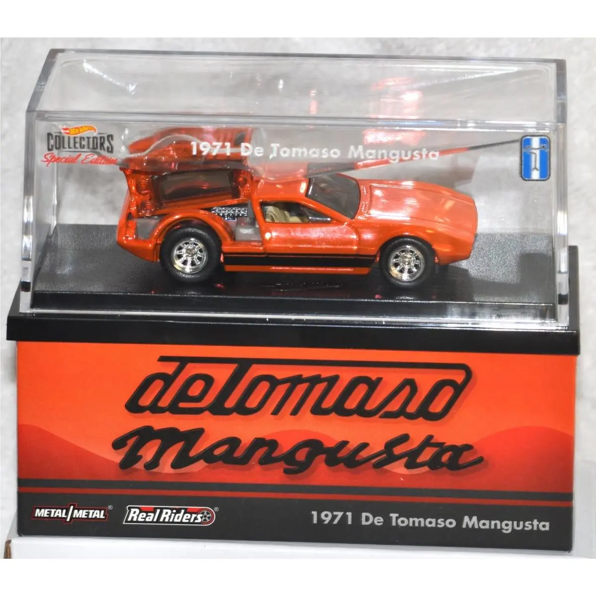 Hot Wheels Rlc 1971 De Tomaso Mangusta Spectra Flame Orange Red Line Club 11812