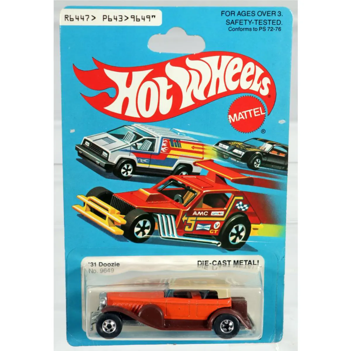 Hot Wheels Vintage `31 Doozie - 9649 Never Removed From Package 1979 Orange 1:64