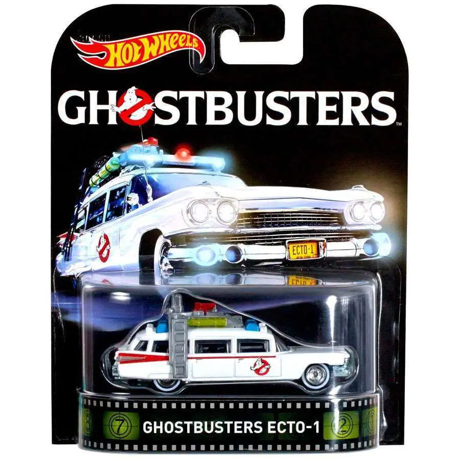 Hot Wheels Ghostbusters HW Retro Entertainment Ecto-1 Diecast Car 2016