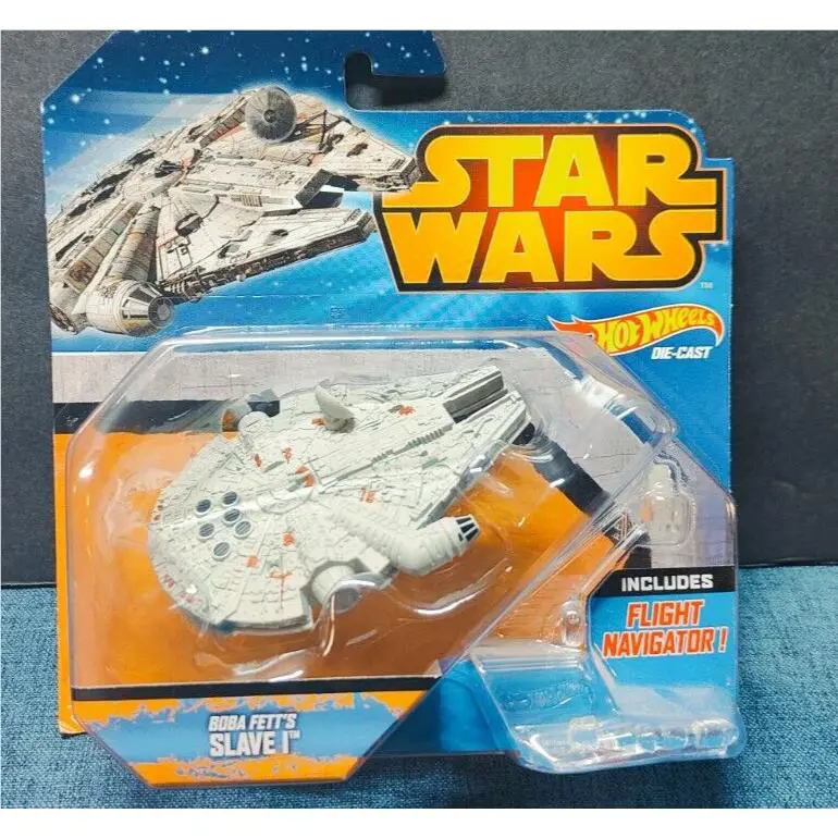 Error Millenium Falcon Slave 1 Super Rare Star Wars Hot Wheels 2014 Die-cast