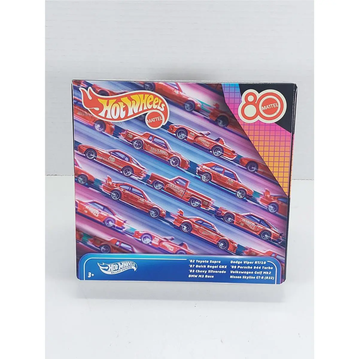 Hot Wheels 2025 Silver Series Mattel 80th Anniversary Box Set - 8 Pack