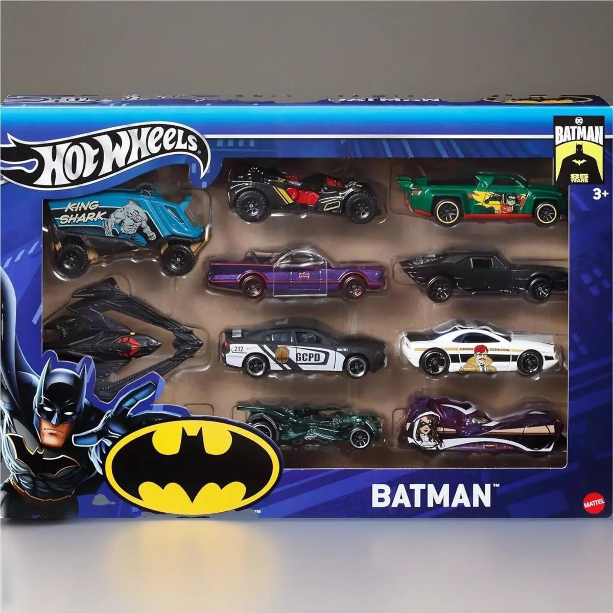 2024 DC Hot Wheels Batman Anniversary 10 Pack Diecast Car Set 85 Years