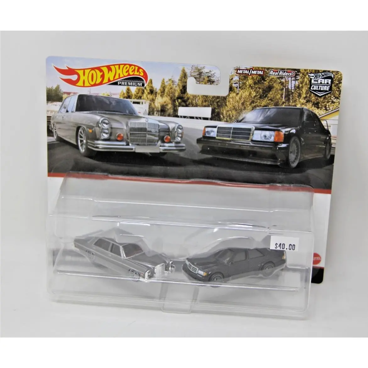 Hot Wheels Car Culture `72 Mercedes-benz 280 and Mercedes-benz 190 E Diecast