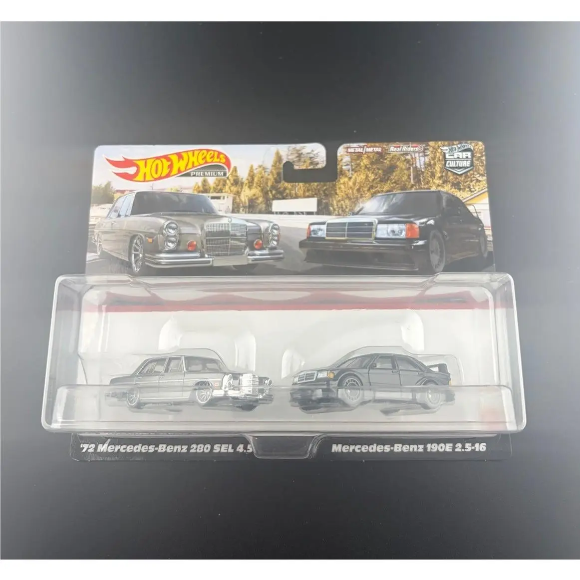 Hot Wheels Premium 2 Pack `72 Mercedes-benz 280 Sel 4.5 190E 2.5-16