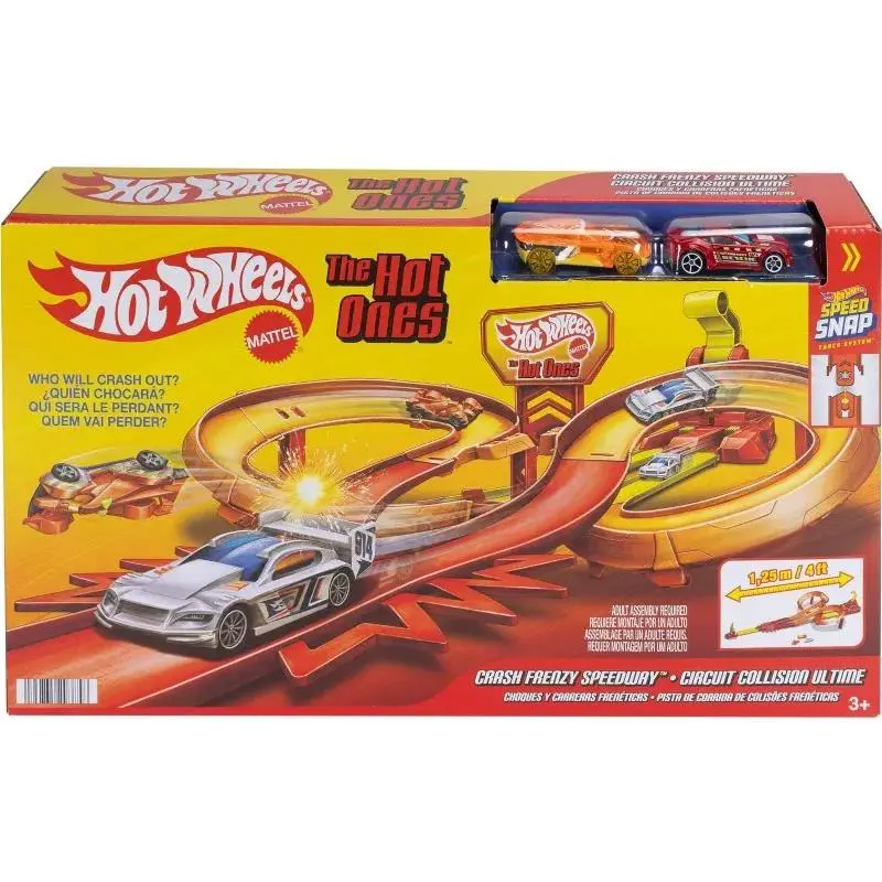 Speed Snap The Hot Ones Crash Frenzy Speedway Diecast Car Track Set
