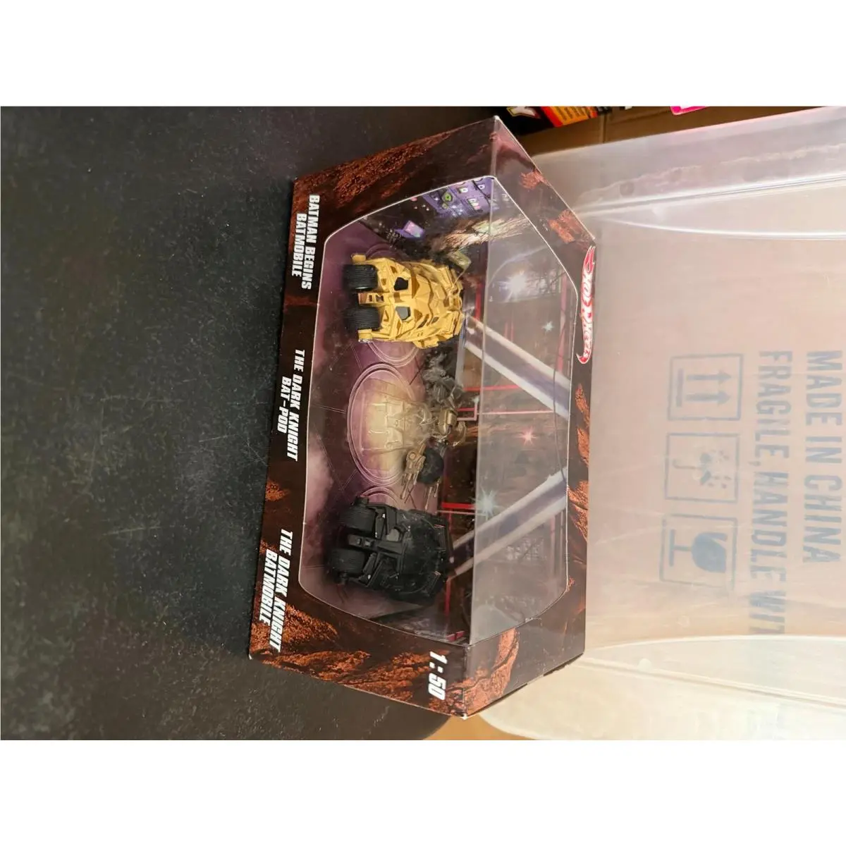 Hot Wheels Batman Begins Batmobile Dark Knight Bat-pod DK Batmobile Set D39