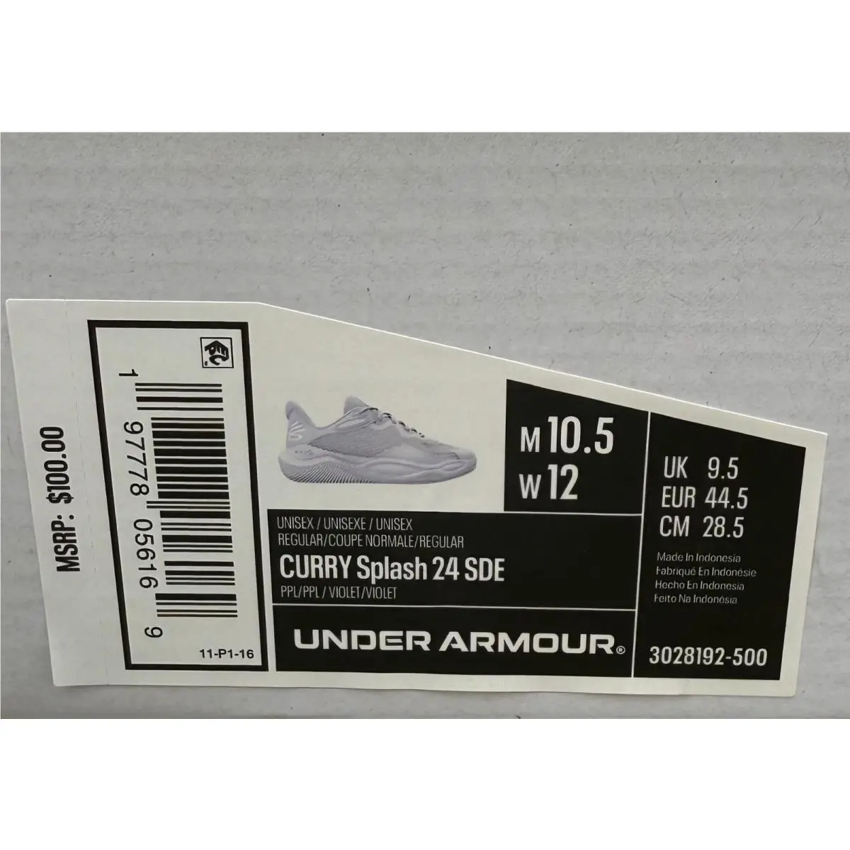 Under Armour shoes - Under Armour Curry Splash - Curry Splash - 3028192-500 - Purple 3