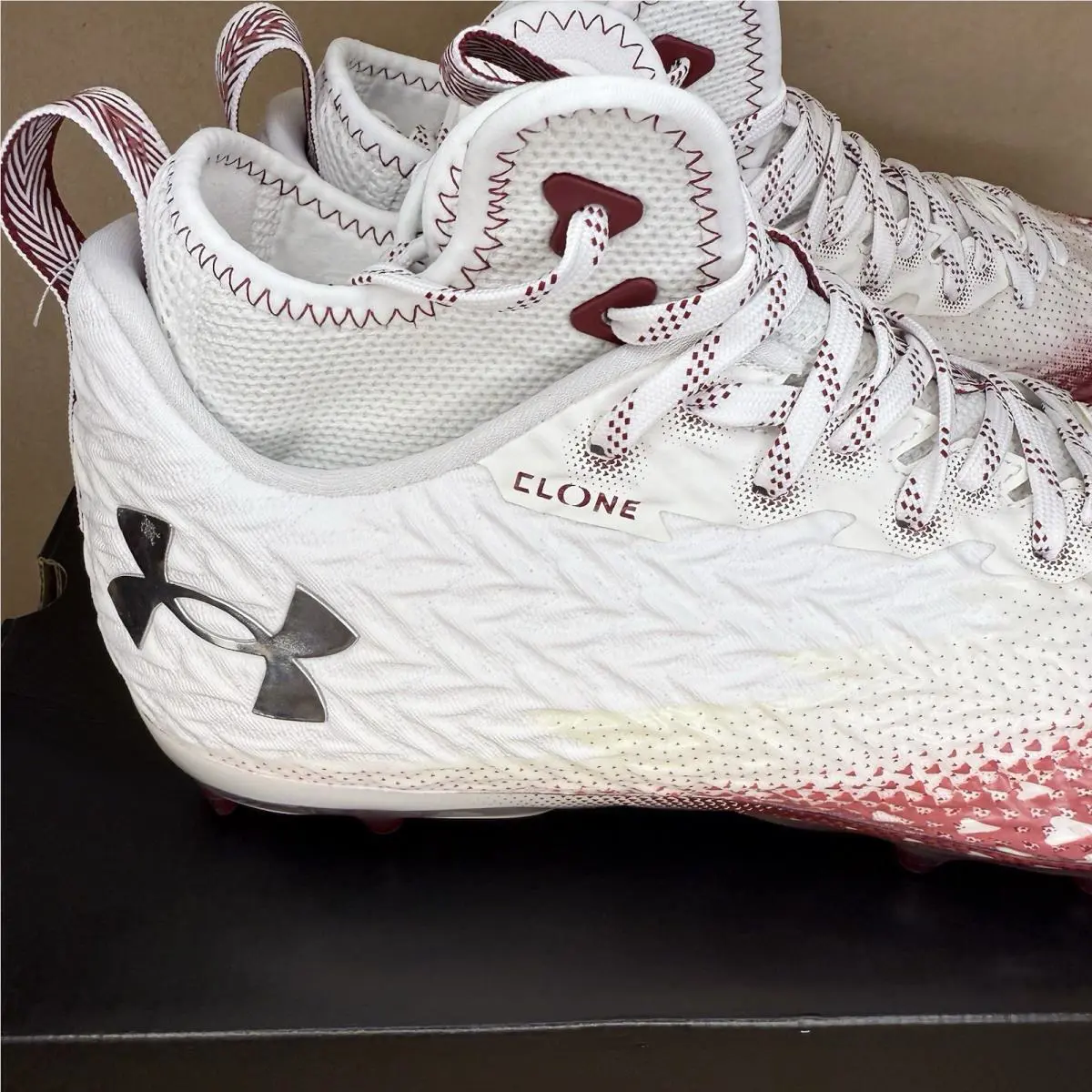 Under Armour shoes - Under Armour Spotlight MC - Spotlight - 3026334-107 - White (UPC: 0196040518367) 9