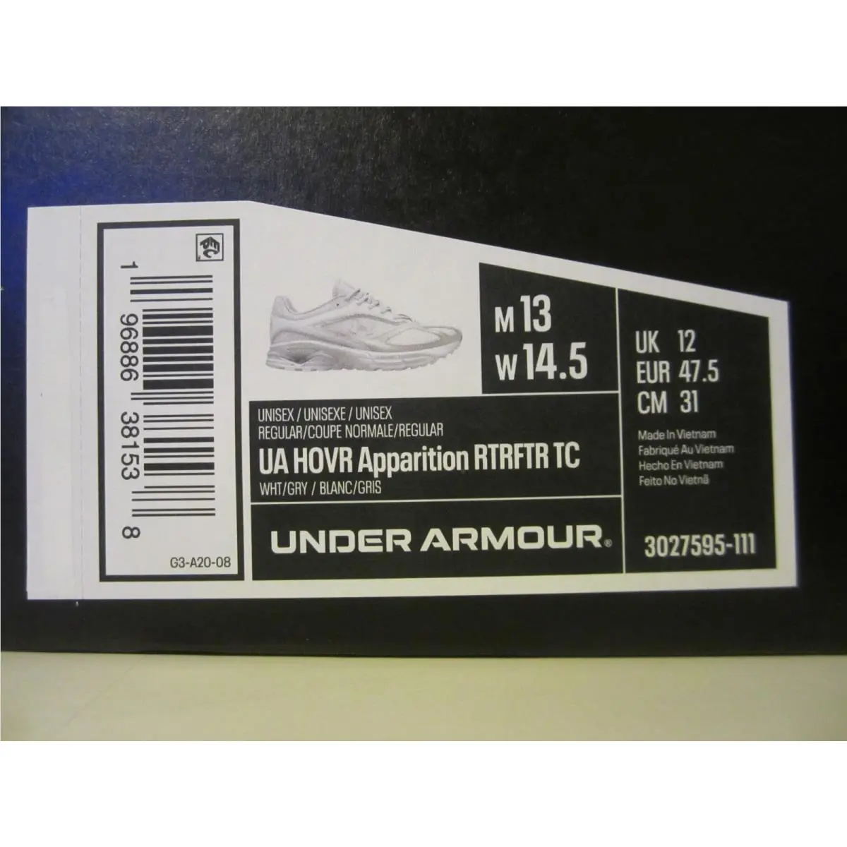 Under Armour shoes - RTRFTR TC - RTRFTR - 3027595-111 - White 10