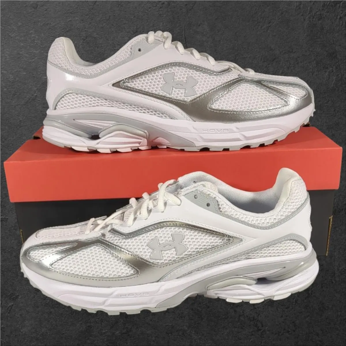 Under Armour Hovr Apparition Rtrftr Sneakers Men`s 10.5 White Gray Shoe