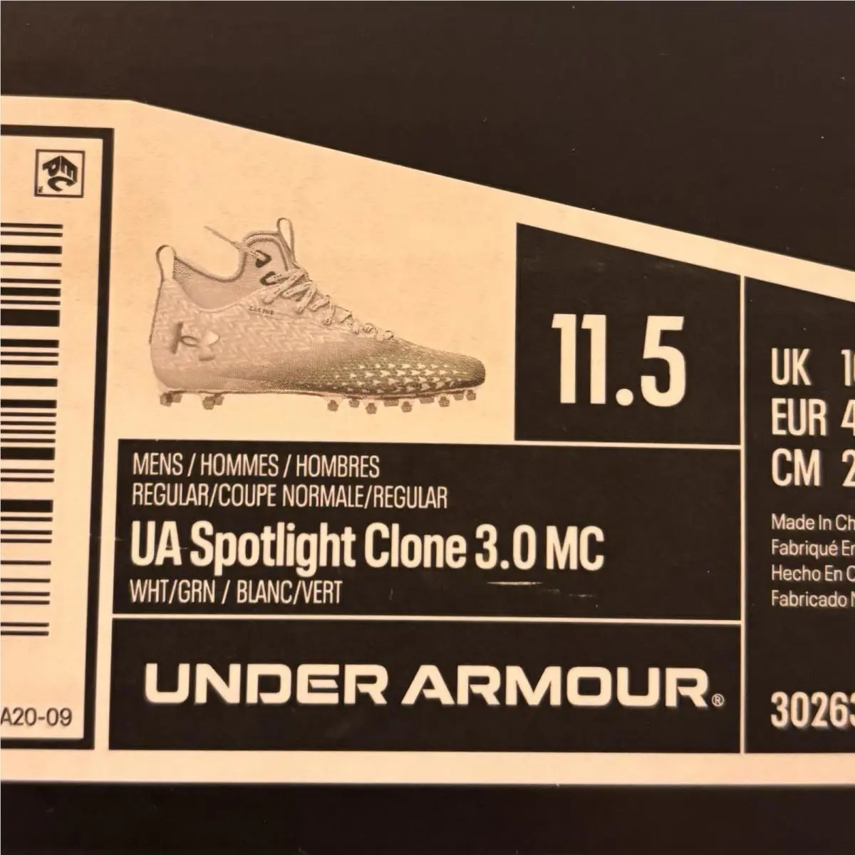 Under Armour shoes - Under Armour Spotlight MC - Spotlight - White, Green (UPC: 196040470290) 9