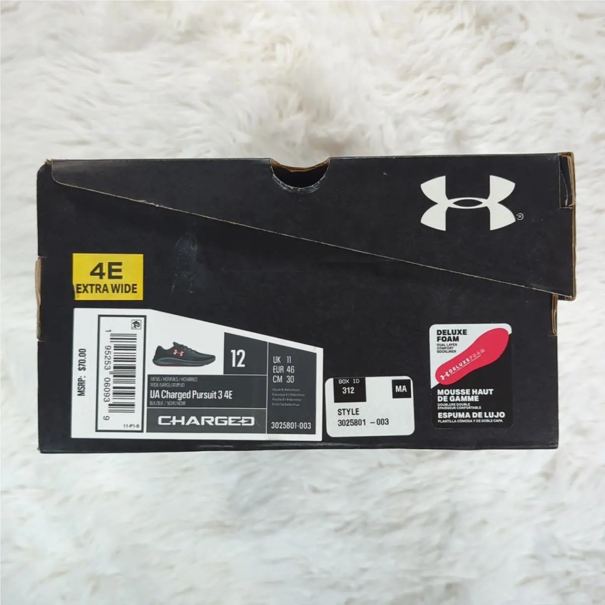 Under Armour shoes - Under Armour Charged Pursuit 3 - 3025801 - Black (UPC: 195253060939) 5