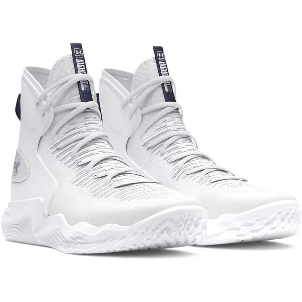 Under Armour Flow Highlight Ace Womens Size 8 White Volleyball Shoes 3027083-102 - White