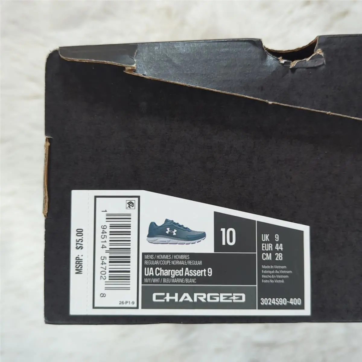 Under Armour shoes - Under Armour Charged Assert 9 - 3024590-400 - White 5