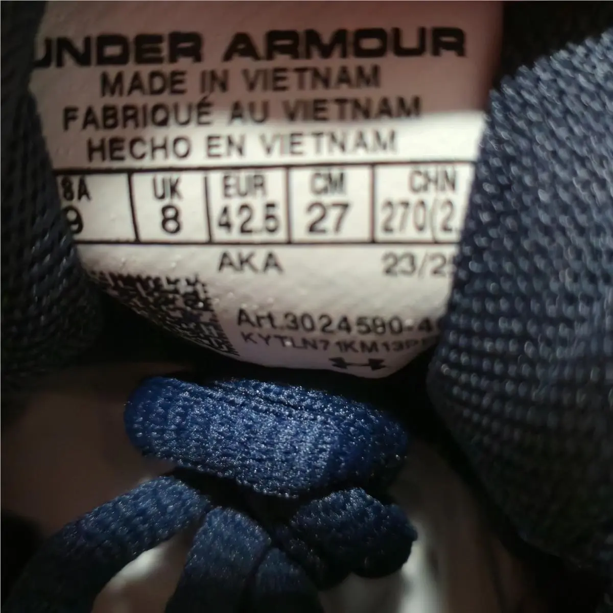 Under Armour shoes - Charged Assert 9 - Charged Assert - 3024590-400 - Blue 6