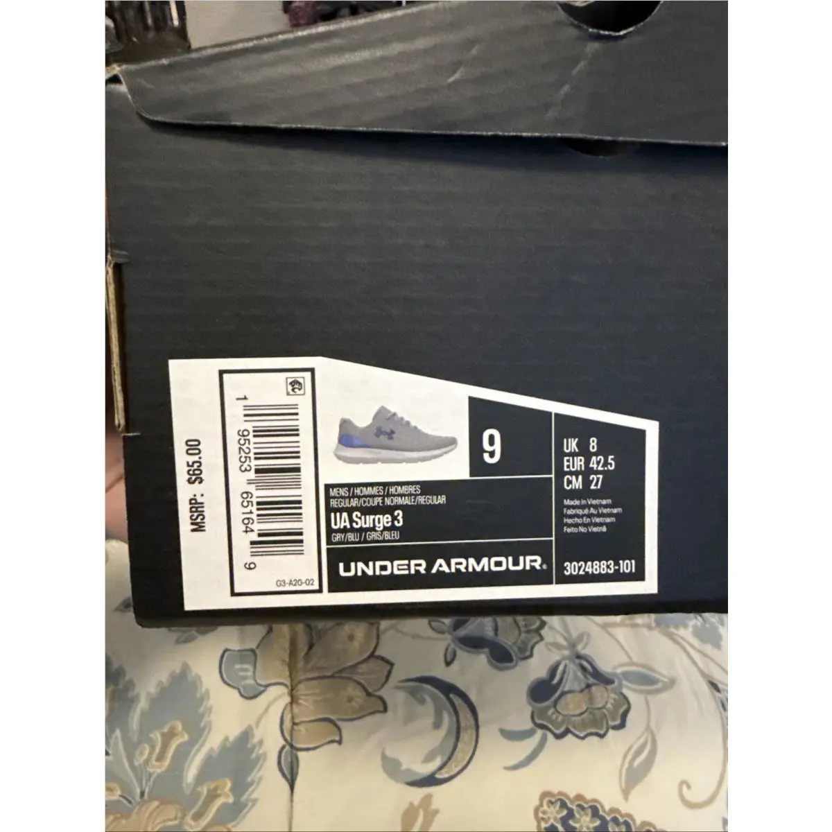 Under Armour shoes - Under Armour Surge - Surge - 3024883-101 - Gray 0