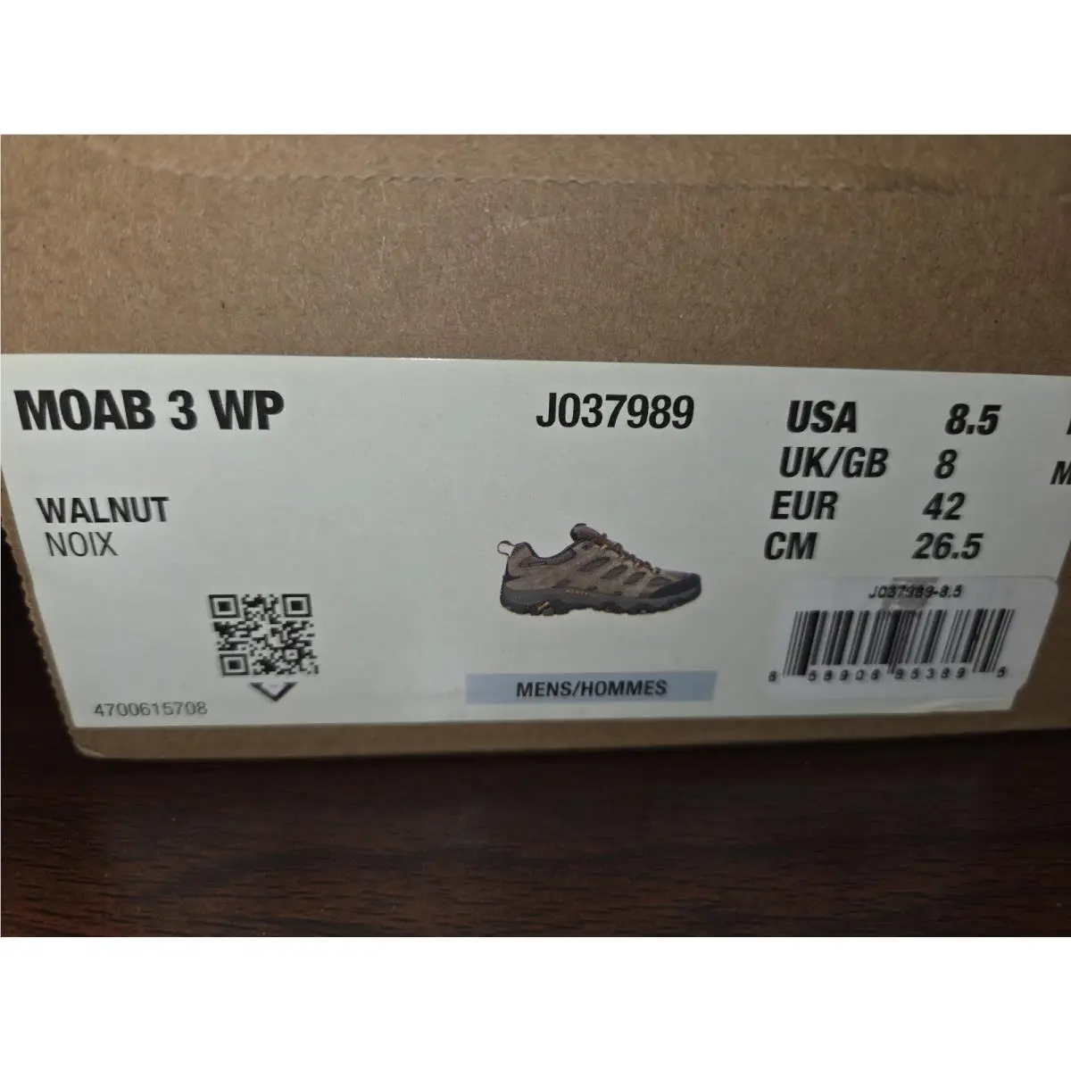 Merrell shoes - Merrell Moab 3 - Moab - J037989 - Walnut 0