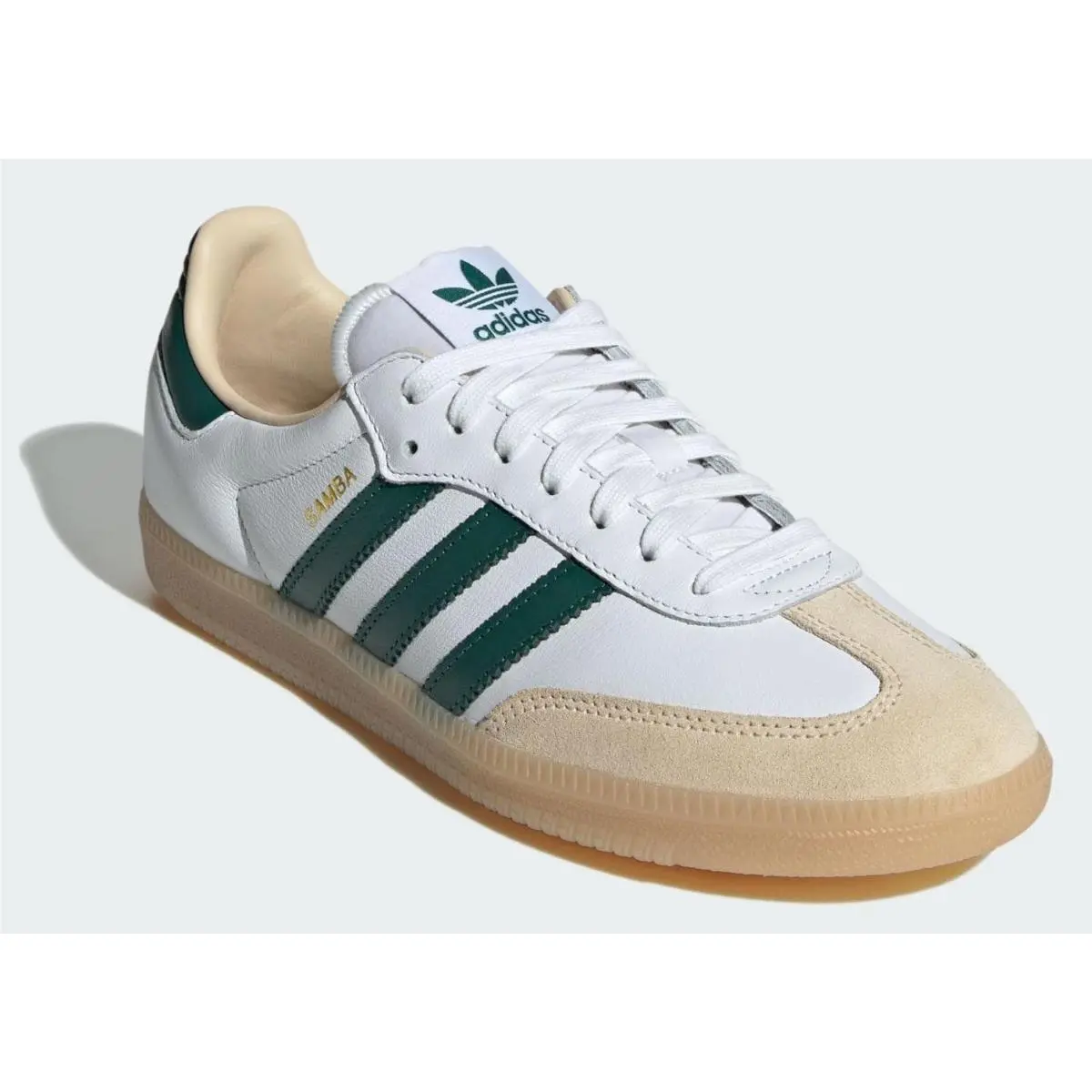 Adidas shoes - Cloud White/Collegiate Green/Gum 2